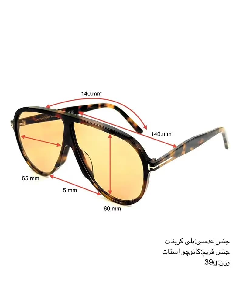 عینک آفتابی زنانه تامفورد مدل Tom Ford VLADIMIR FT1211 — تصویر ۵