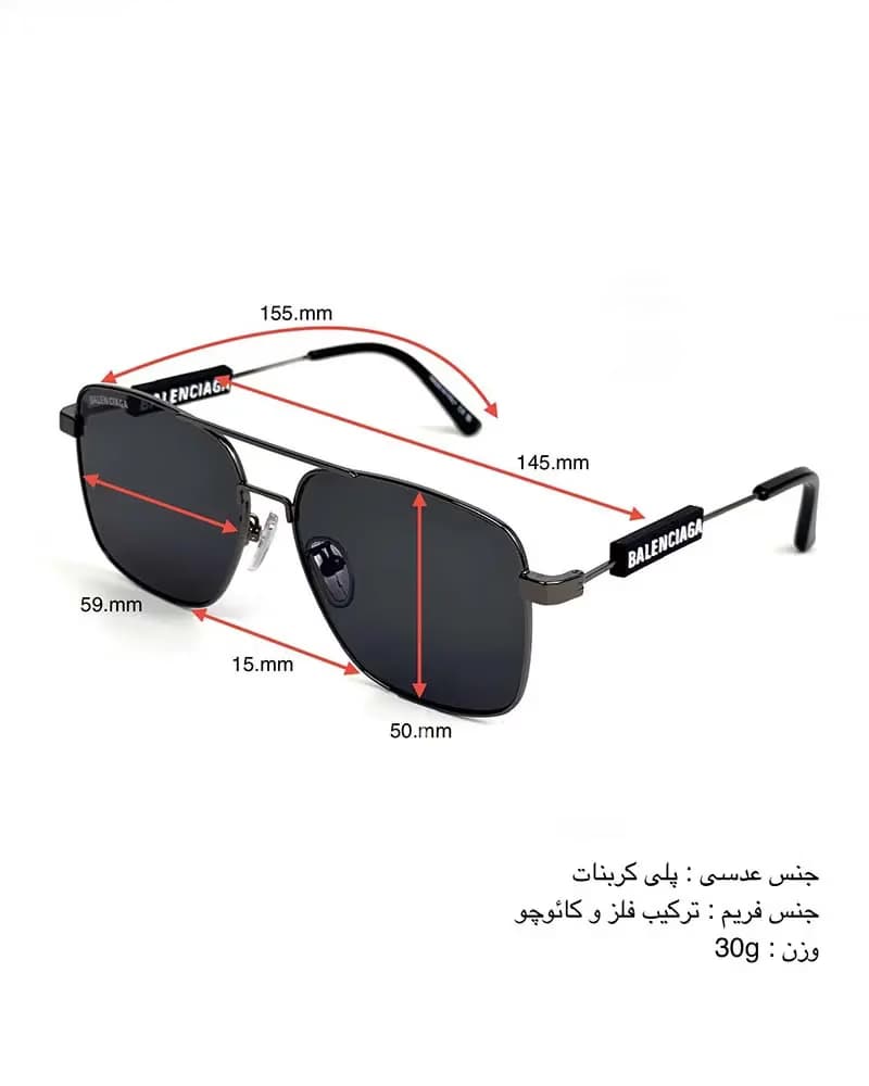 عینک آفتابی اسپرت بالنسیاگا مدل BALENCIAGA BB0116SA — تصویر ۶
