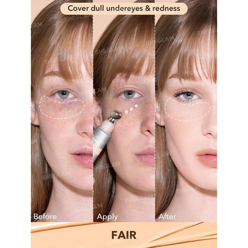 کانسیلر سرفلزی شیگلم SHEGLAM مدل Bright Eyes Cooling رنگ Fair — تصویر ۲