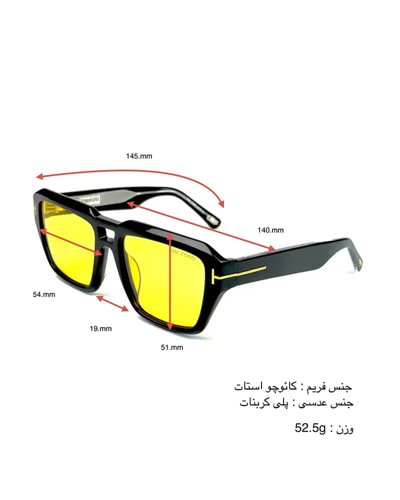 عینک آفتابی اسپرت تامفورد مدل Tom Ford FT1202 — تصویر ۶