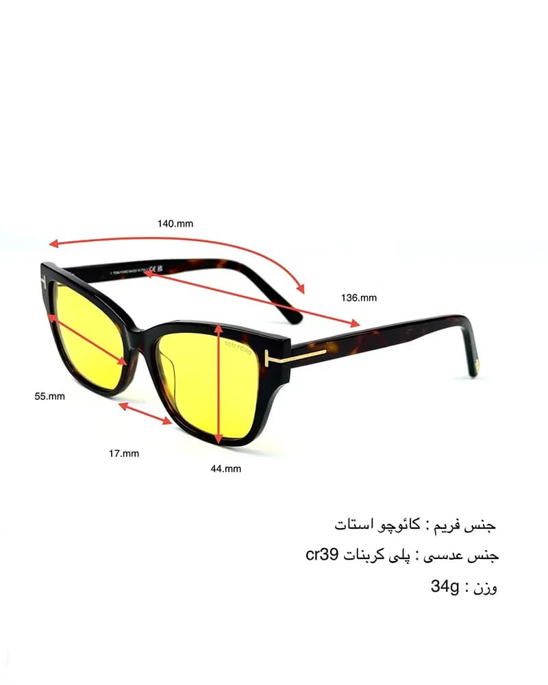 عینک آفتابی زنانه تامفورد مدل Tom Ford ELSA FT1108 — تصویر ۶