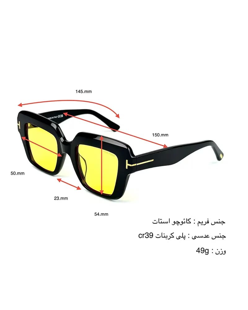 عينک آفتابی زنانه تامفورد مدل Tom Ford FT1157 — تصویر ۶