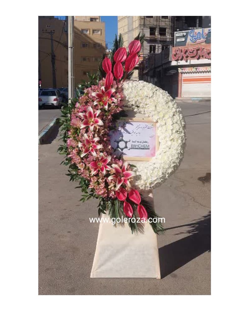 تاج گل های لوکس برای ارسال به نمایشگاه تخصصی در ایران مال