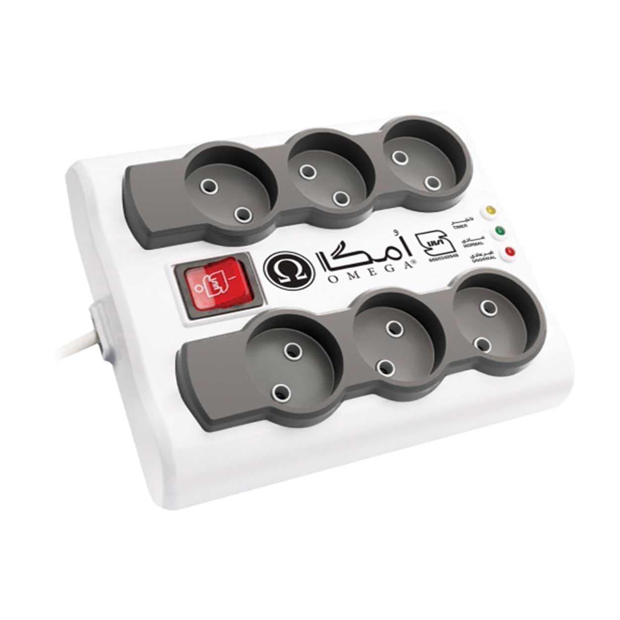 محافظ برق OMEGA امگا 6 خانه 3 متری