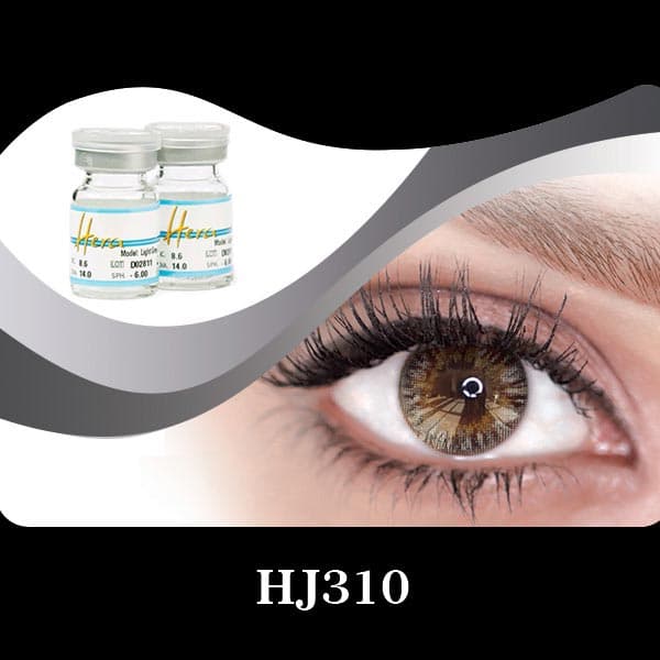 لنز چشم سالانه هرا رنگ طوسی عسلی شماره HJ310 — تصویر ۲