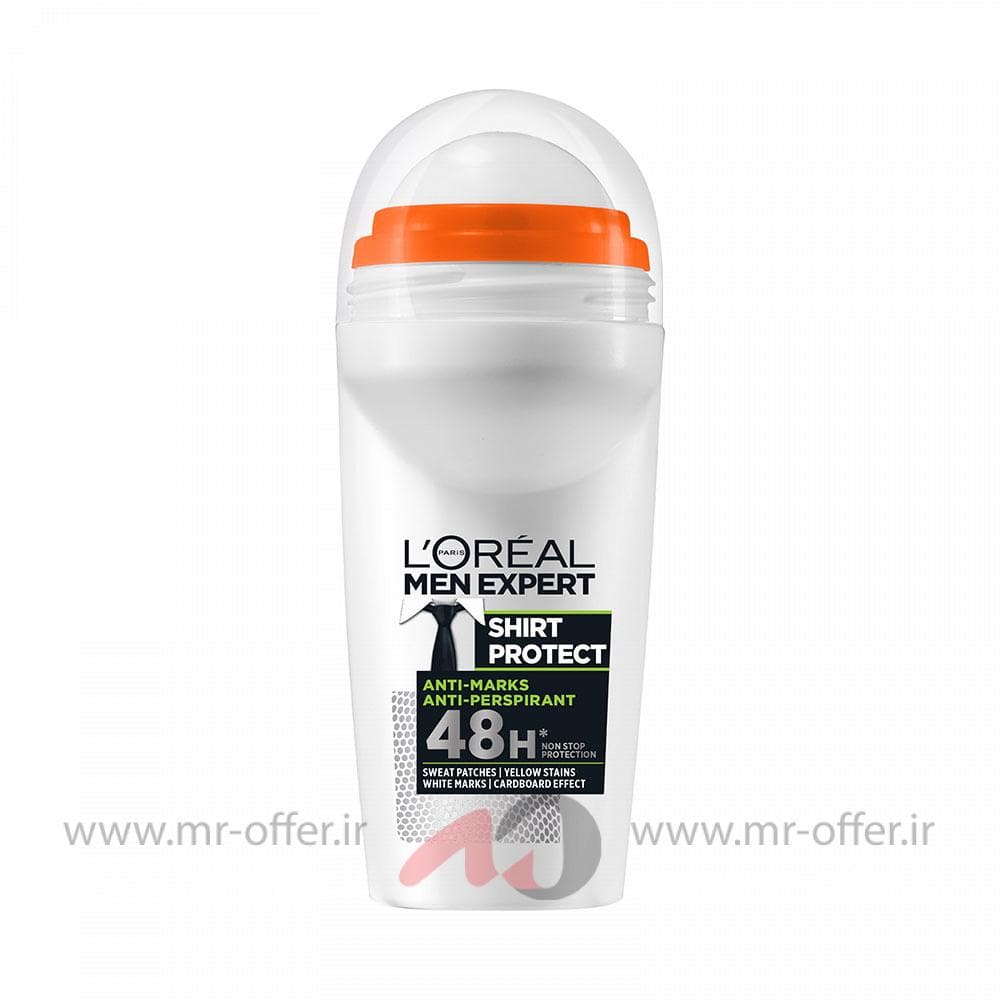 رول دئودورانت ضد عرق Shirt Protect مردانه LOreal لورال 50 میل — تصویر ۲
