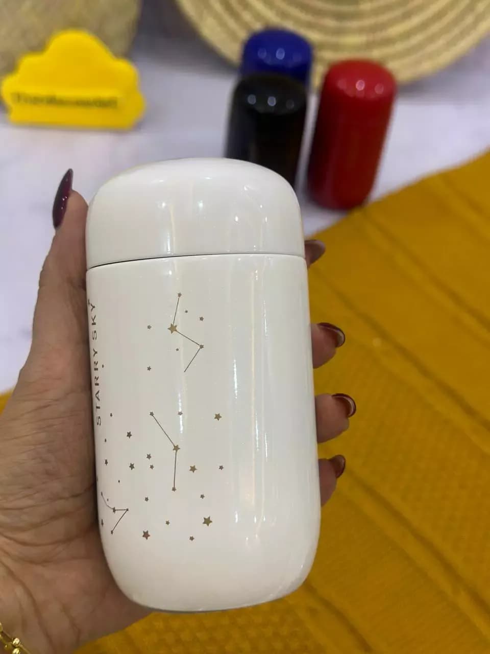 مینی فلاسک کهکشانی (STARRY SKY) رنگی و براق — تصویر ۴