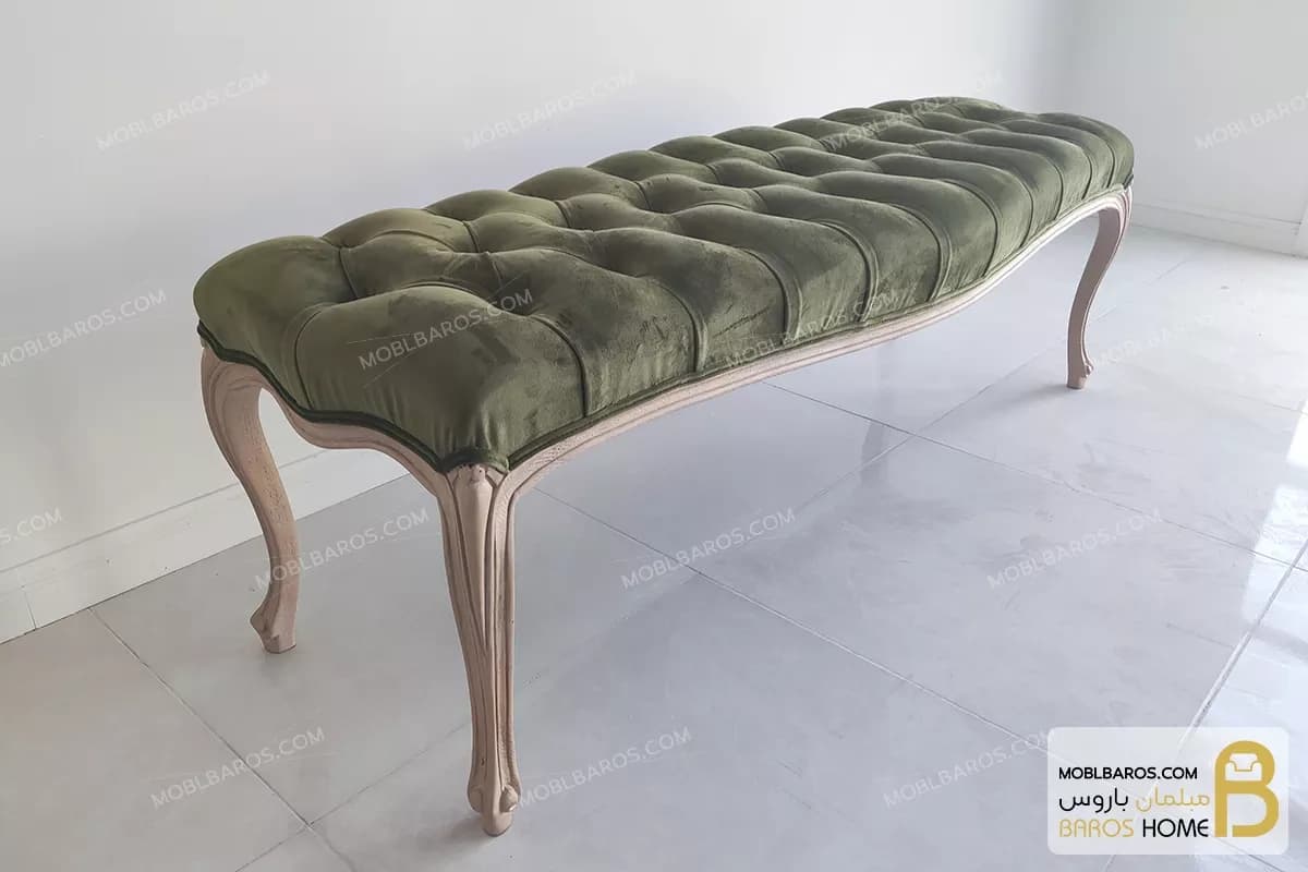 صندلی بنچ چوبی کلاسیک و چستر مدل ریحون