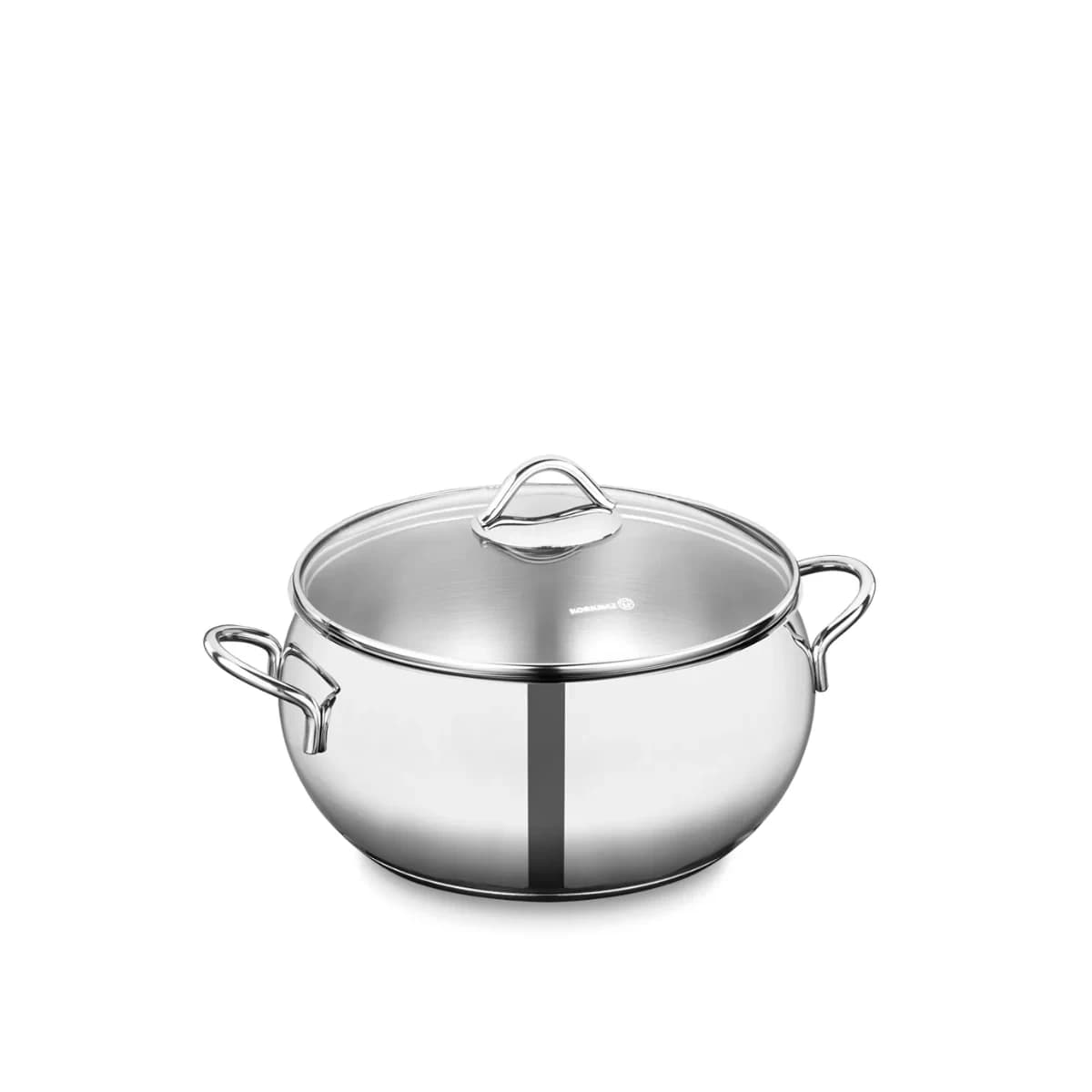 قابلمه 22*11 سانتی متر 4.9 لیتر استیل براق تامبیک کرکماز 1074