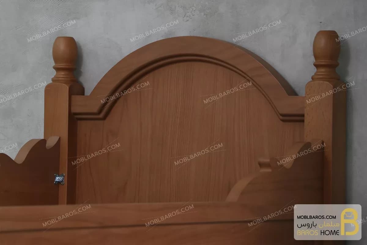تختخواب سیسمونی چوبی کلاسیک مدل گیلدا — تصویر ۵