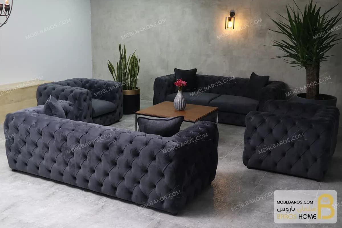 مبل راحتی تمام لمسه چستر باکس — تصویر ۲