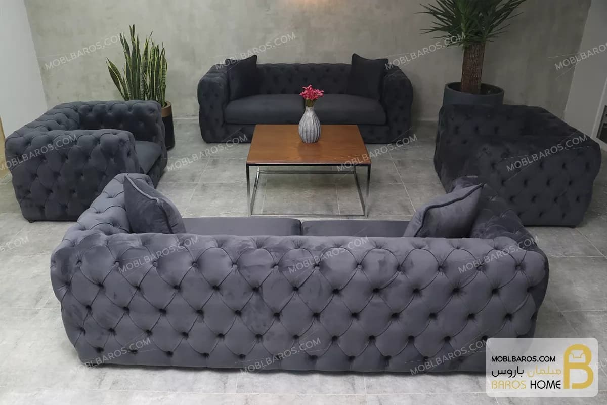 مبل راحتی تمام لمسه چستر باکس — تصویر ۳