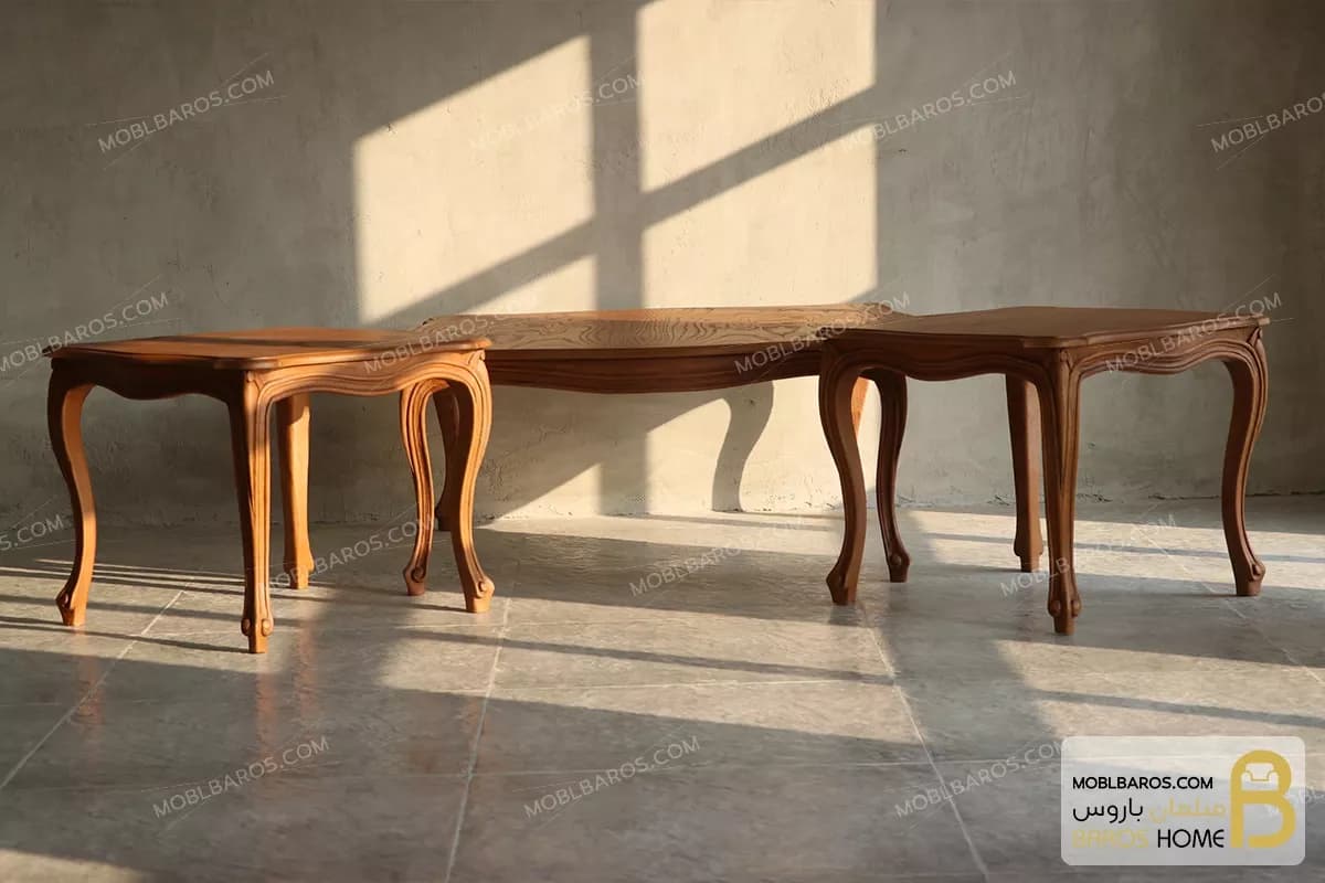 میز جلومبلی و عسلی کلاسیک مدل ابزاری — تصویر ۷