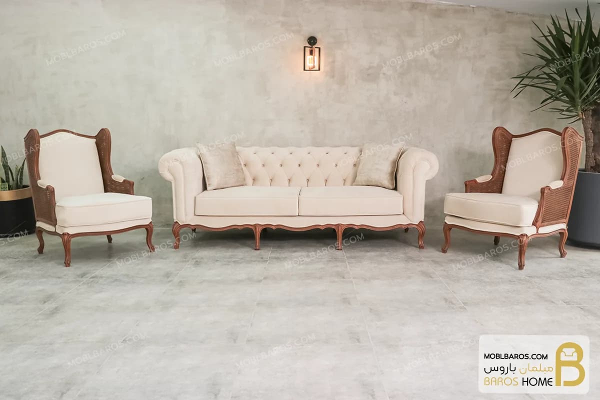 ست مبلمان نئوکلاسیک و ترکیبی کینگ — تصویر ۵