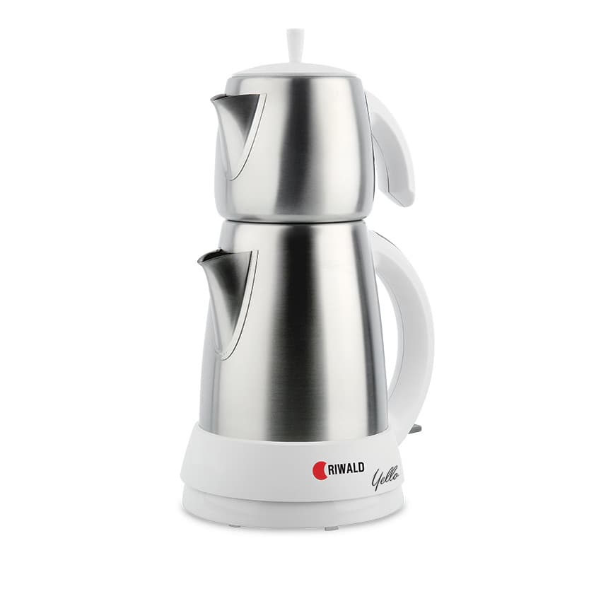 چای سازبرقی 1650 وات 0.7 + 1.5 لیتر استیل یلو ریوالد 800902