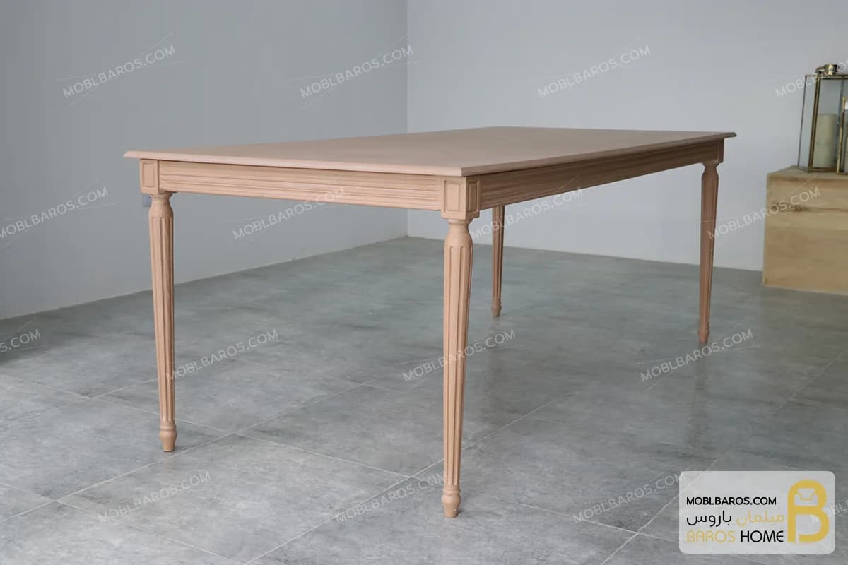 میز ناهارخوری چوبی و کلاسیک مدل کارن — تصویر ۷