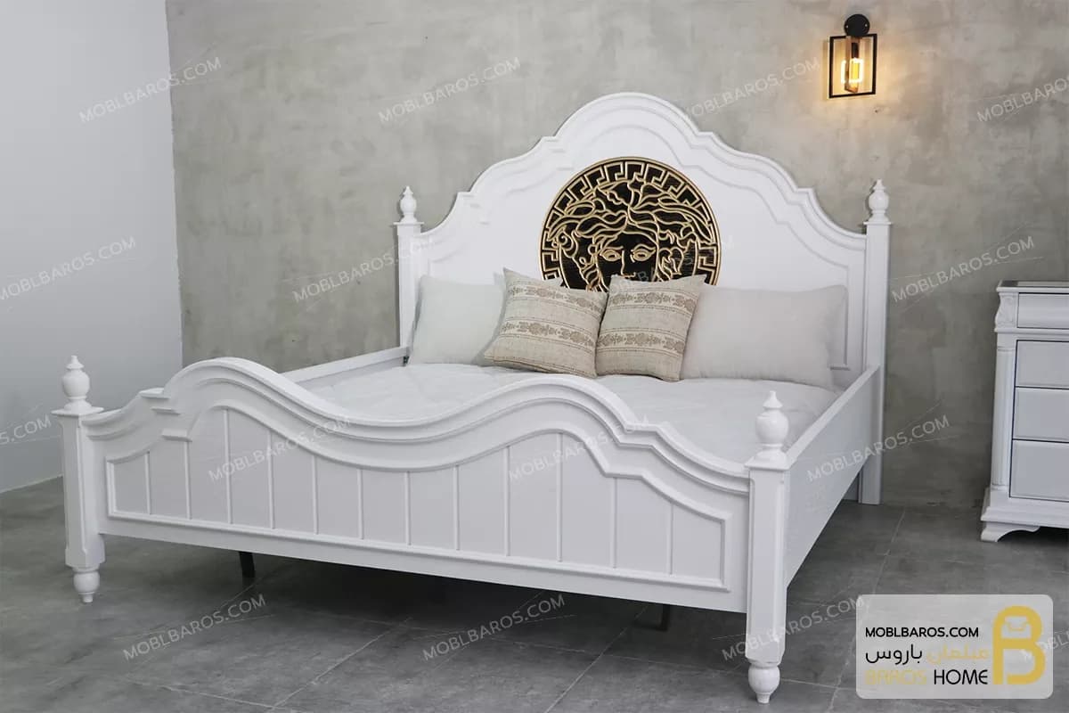 سرویس خواب دو نفره و بزرگسال چوبی پانیذ — تصویر ۳