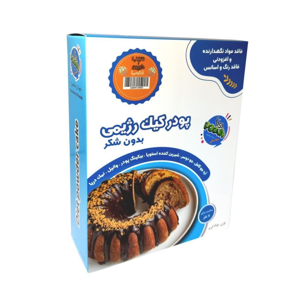 پودر کیک رژیمی سیب و دارچین