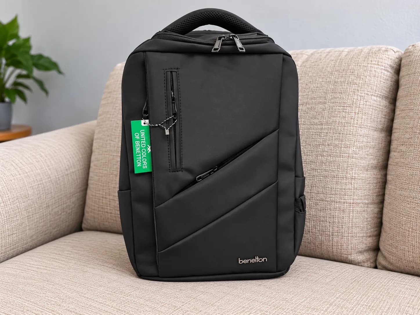 کوله پشتی لپ تاپ بنتون Benetton مشکی