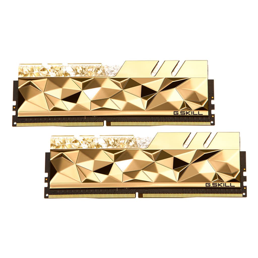 رم دوکاناله دسکتاپ جی اسکیل TRIDENT Z ROYAL ELITE 64GB 4266MHZ CL19 GOLD