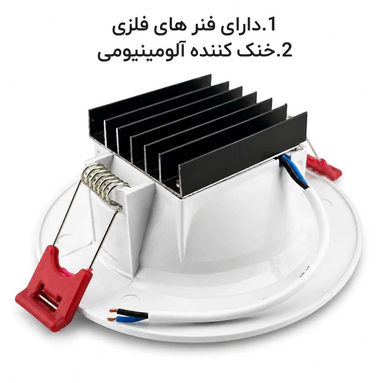 پنل ال ای دی 10 وات فروزش مدل هیت سینک بسته 5 عددی — تصویر ۲
