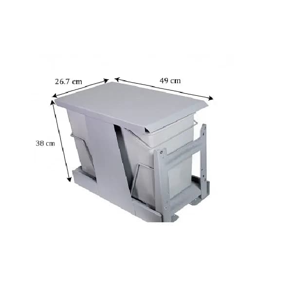 سطل زباله کابینتی آدلان مدل A-3001815 — تصویر ۳
