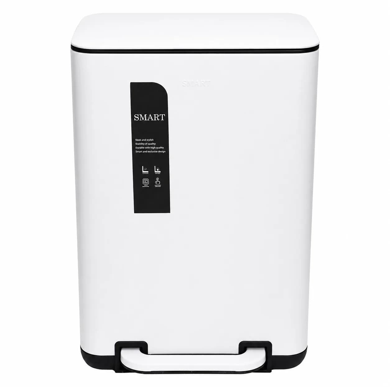 سطل زباله پدالی اسمارت مدل 697620W گنجایش 20 لیتر
