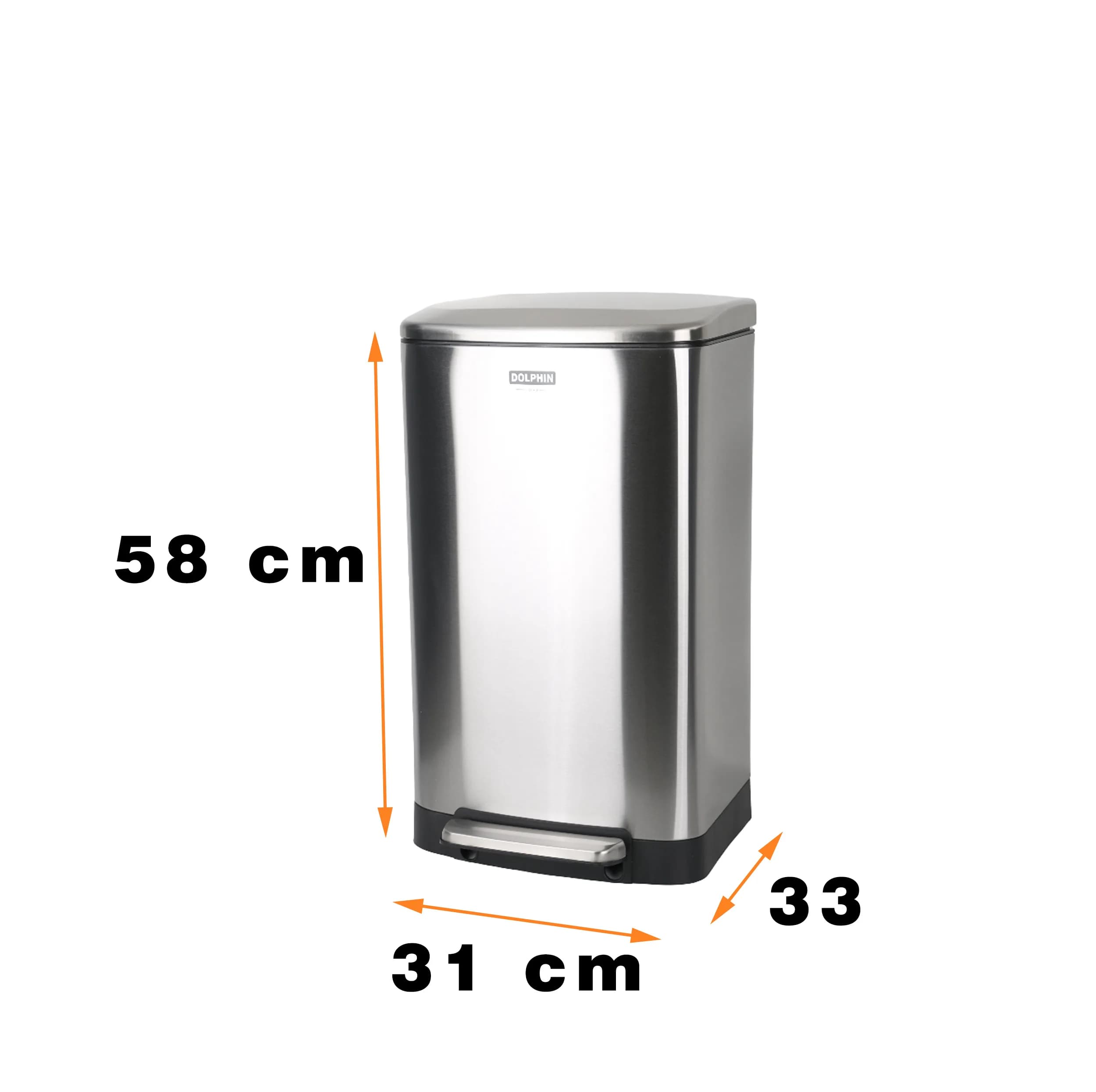 سطل زباله پدالی دلفین مدل Ev-250-30 — تصویر ۲