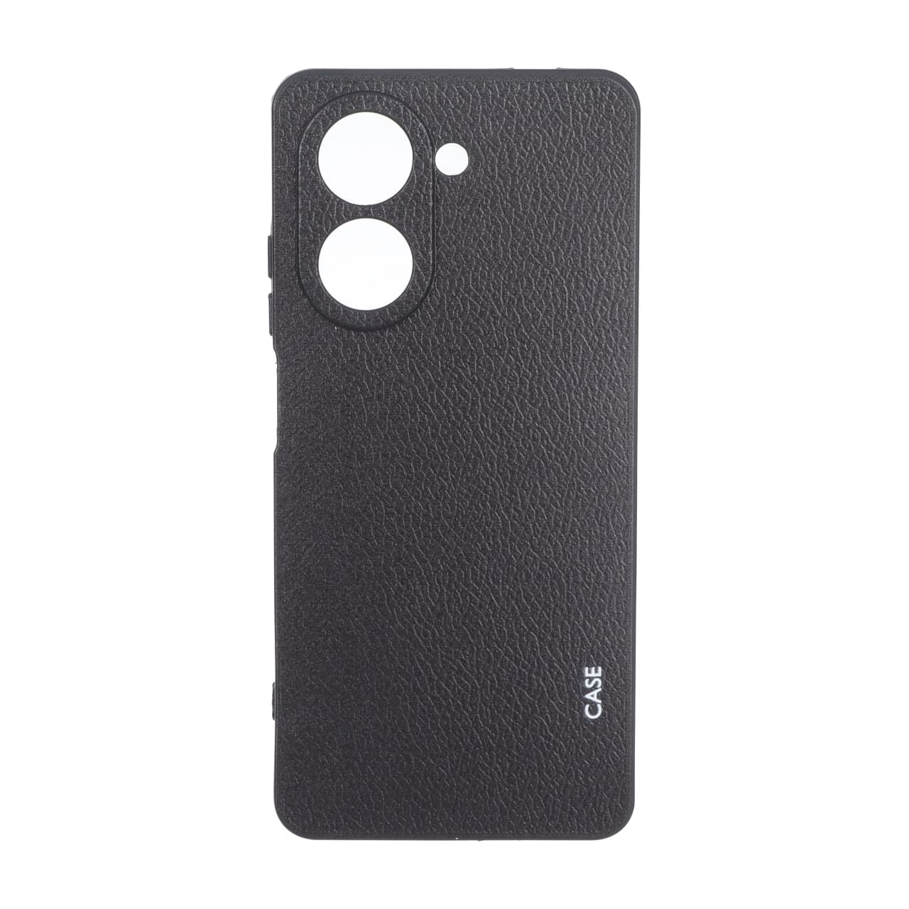 قاب طرح چرم ساده محافظ لنزدار Xiaomi Redmi A5 / Poco C71 – مشکی