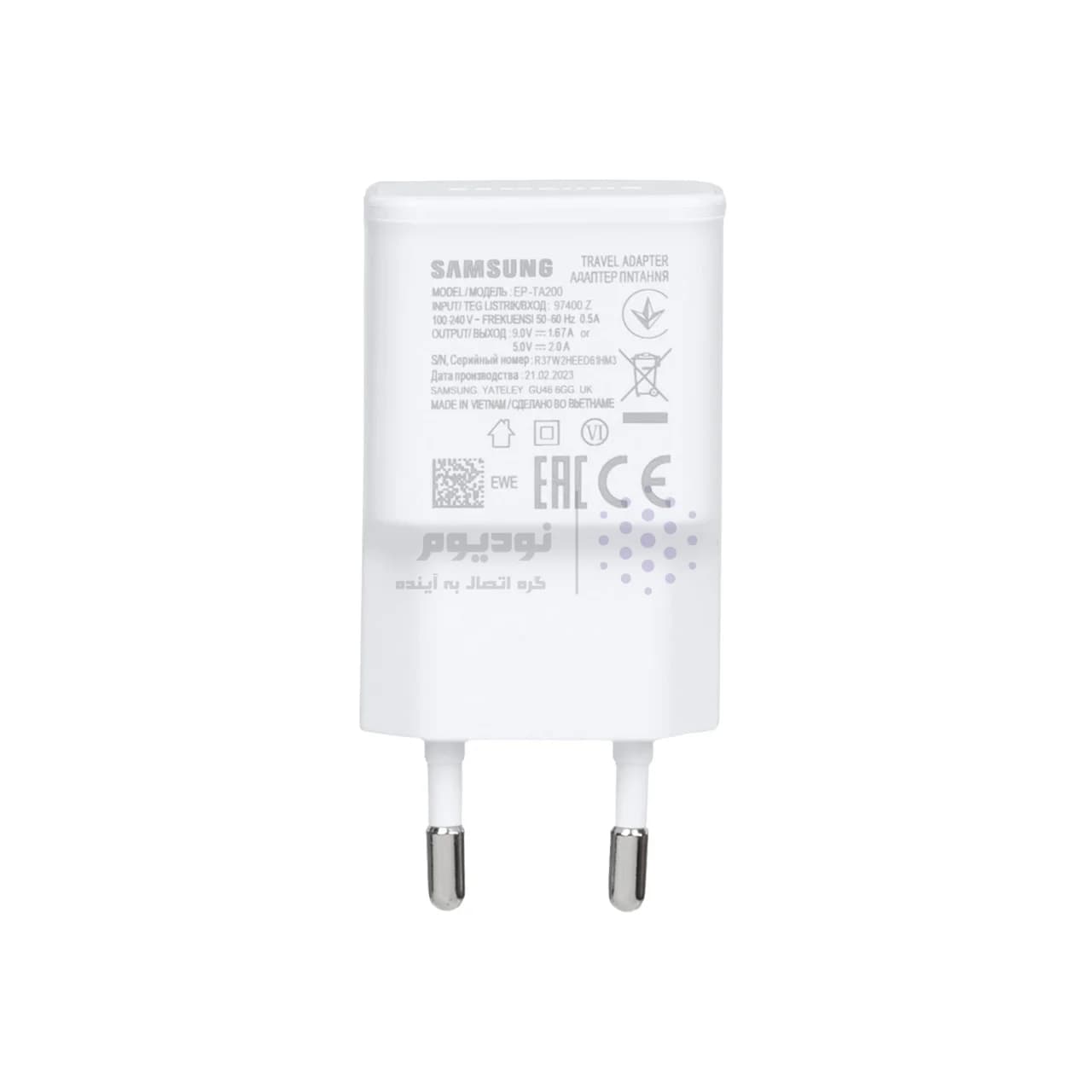 شارژر دیواری فست تک پورت SAMSUNG مدل 15W – سفید – DST (گارانتی شش ماهه) — تصویر ۱۰