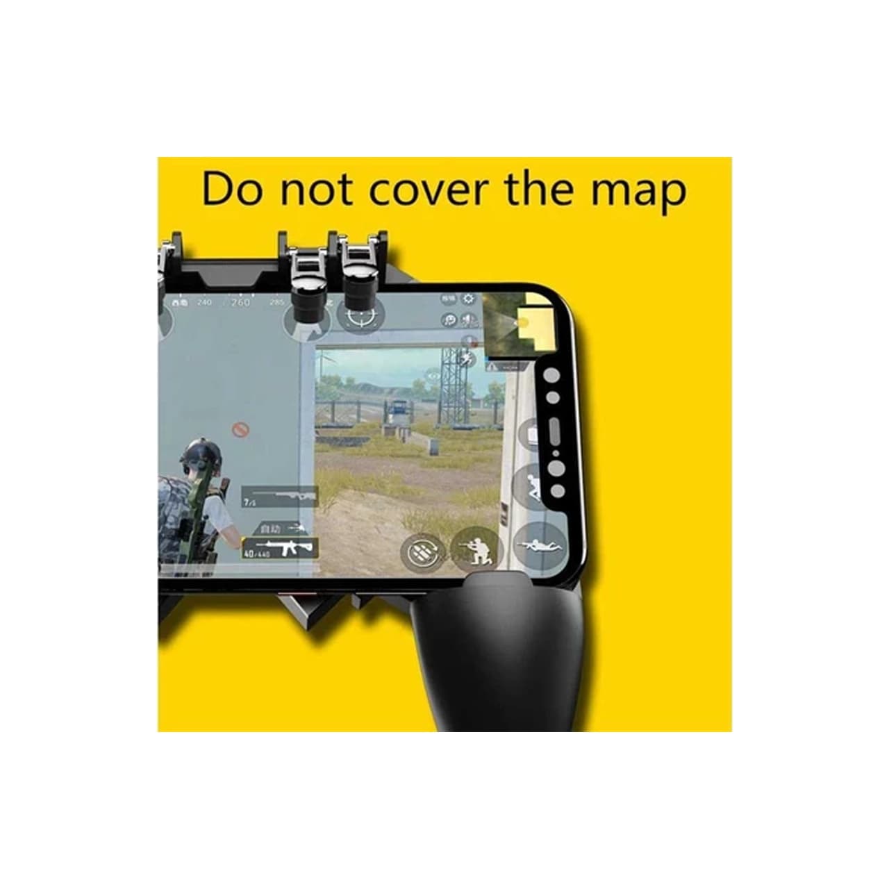 دسته بازی PubG موبایل MEMO مدل AK-66 – مشکی – kZN (گارانتی شش ماهه Kezen) — تصویر ۵