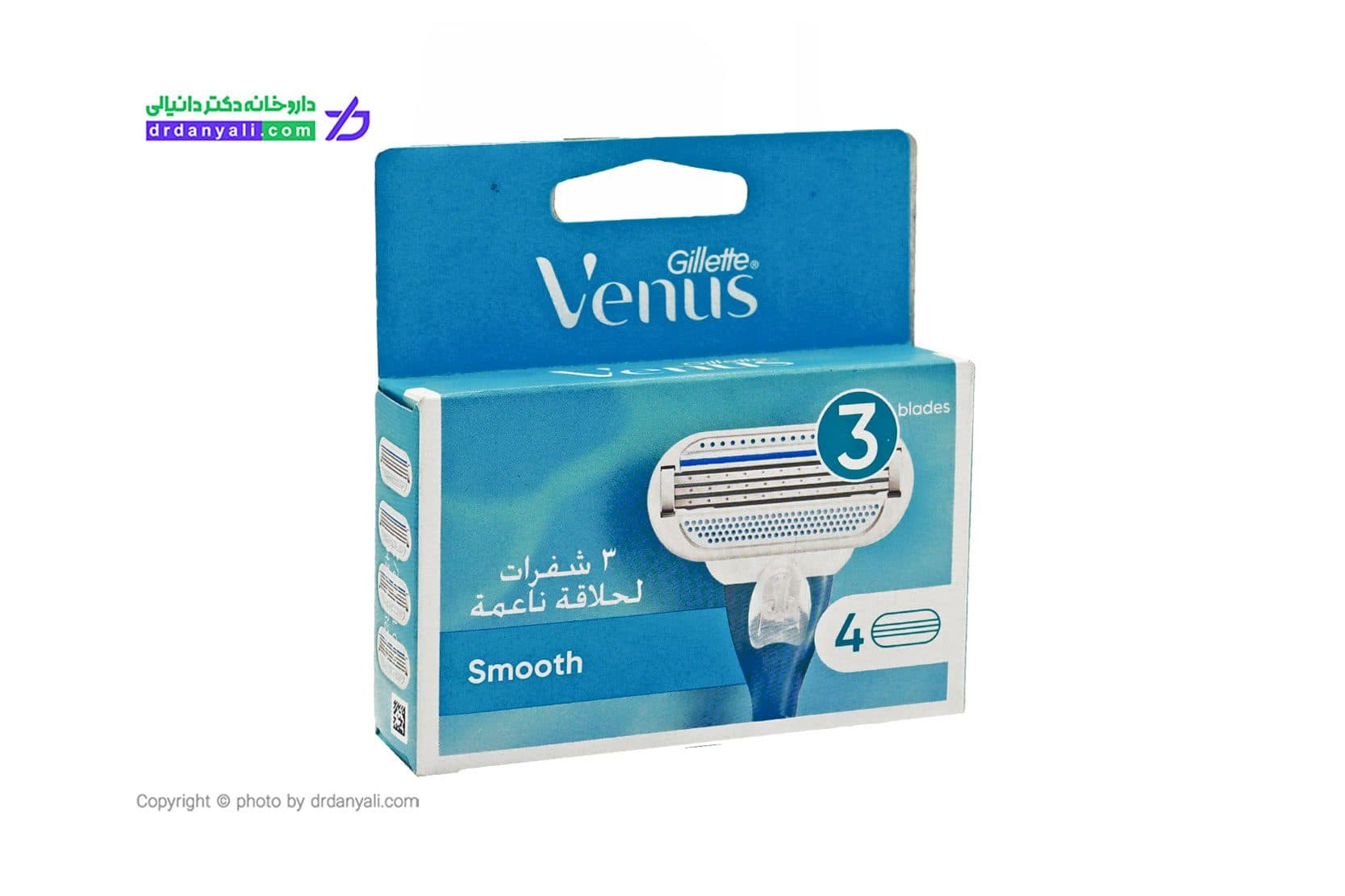 یدک تیغ اصلاح ژیلت ونوس مدل Smooth — تصویر ۳