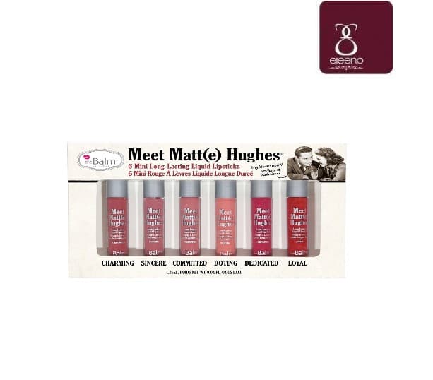 ست رژ مایع دبالم ۶ تایی (VOL1)( THE BALM Meet Matt(E) Hughes Liquid Lipstick)