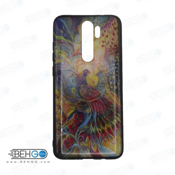 قاب note 8 pro کاور شیائومی note 8pro قاب فانتزی گوشی شیائومی note8pro با عکس طاووس طرح 11 محافظ مناسب نوت 8 پرو گوشی موبایل شیائومی New Peacock Phone Case For xiaomi redmi note 8 pro