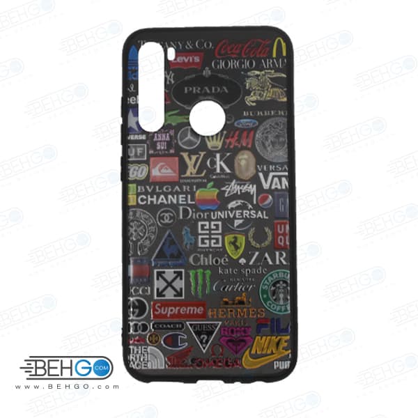 قاب note 8 کاور شیائومی با عکس لوگوی برندها طرح 14 گوشی New Brands Logo Phone Case For xiaomi redmi note 8