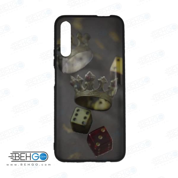 قاب Y9S کاور هواوی Y9S قاب فانتزی گوشی هواوی وای 9 اس با عکس تاج و تاس طرح 13 محافظ مناسب وای نه اس گوشی موبایل هواوی New Crown and Dice Phone Case For Huawei Y9S 2019
