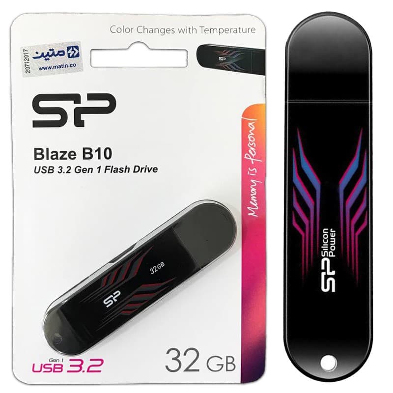 فلش 32 گیگ SILICON POWER blaze b10 USB3.2 — تصویر ۲
