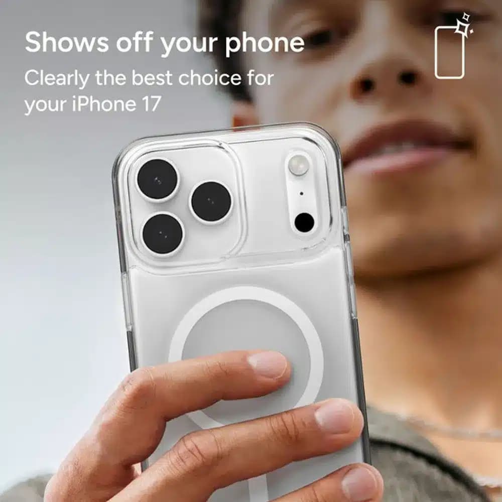 قاب زگ مدل Zagg Crystal Palace Lite Snap Case مناسب برای iPhone 17 Pro شفاف — تصویر ۳