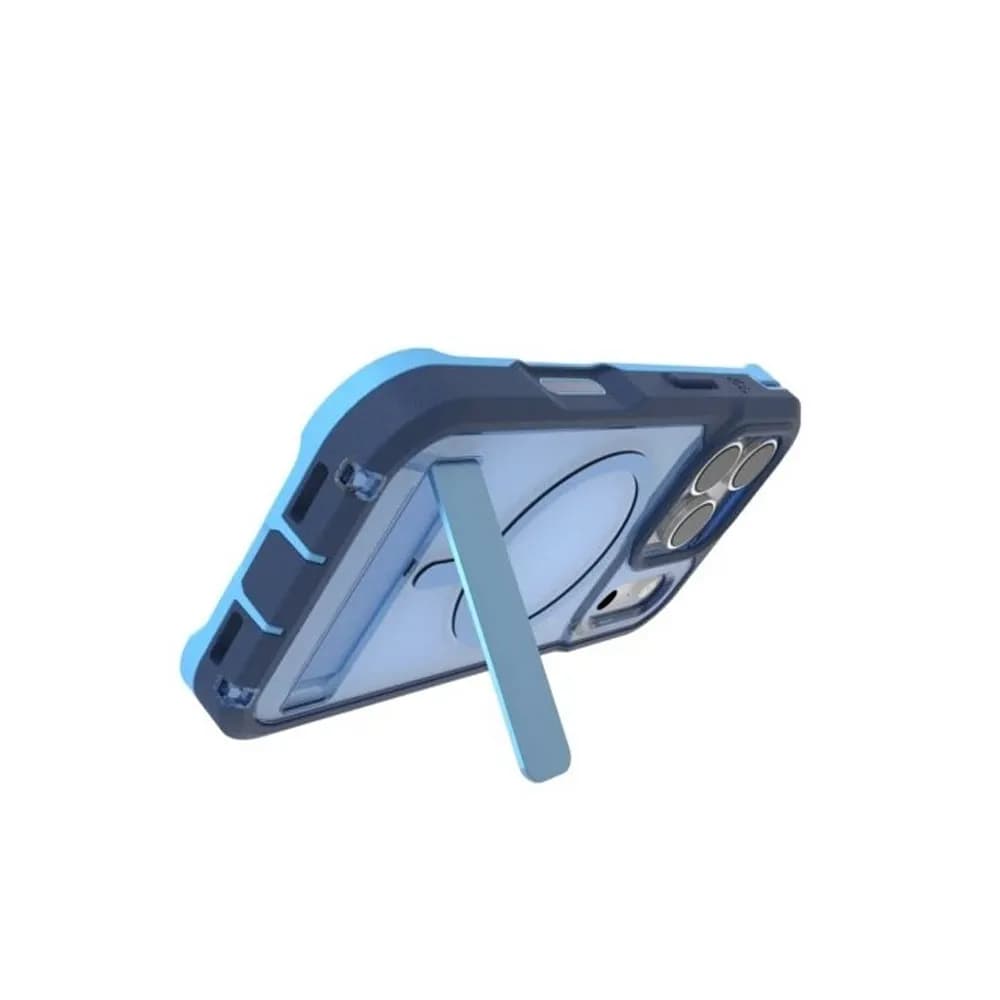 قاب زگ مدل Zagg Cases Rainier Snap with Kickstan مناسب برای iPhone 17 Pro رنگ آبی — تصویر ۳