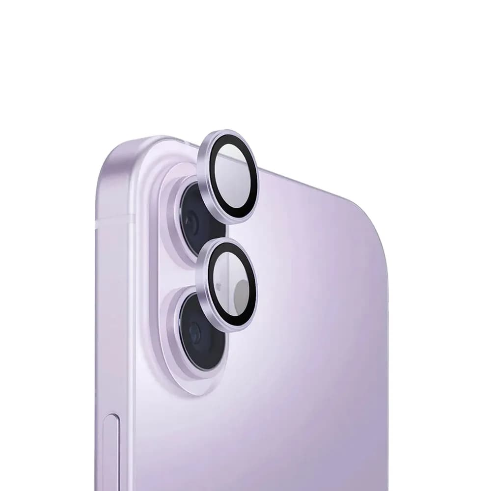 محافظ لنز دوربین یونیک مدل UNIQ Optix Aluguard مناسب آیفون 17 – بنفش