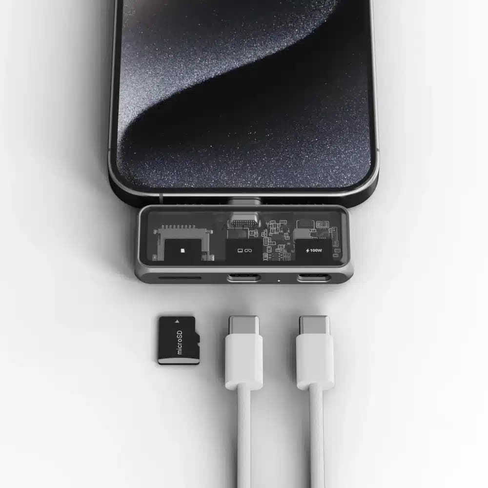 هاب ۳ پورت ساتچی مدل Satechi Mobile XR Hub رنگ خاکستری — تصویر ۵
