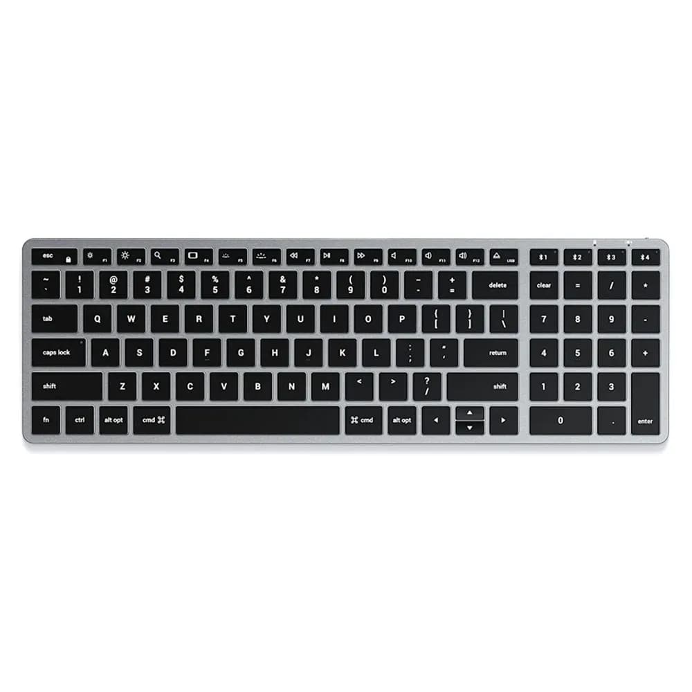 کیبورد بی‌سیم ساتچی مدل Satechi Slim X2 Bluetooth Keyboard رنگ نوک مدادی
