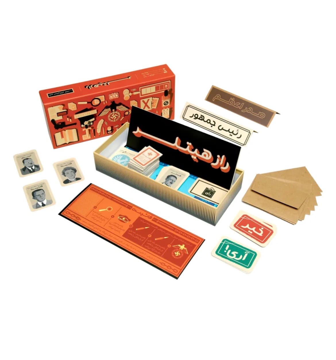بازی فکری راز هیتلر | بازی رومیزی گروهی Secret Hitler همراه با افزونه ( پک کامل )