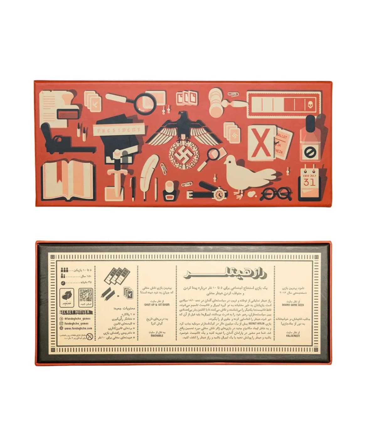 بازی فکری راز هیتلر | بازی رومیزی گروهی Secret Hitler همراه با افزونه ( پک کامل ) — تصویر ۲