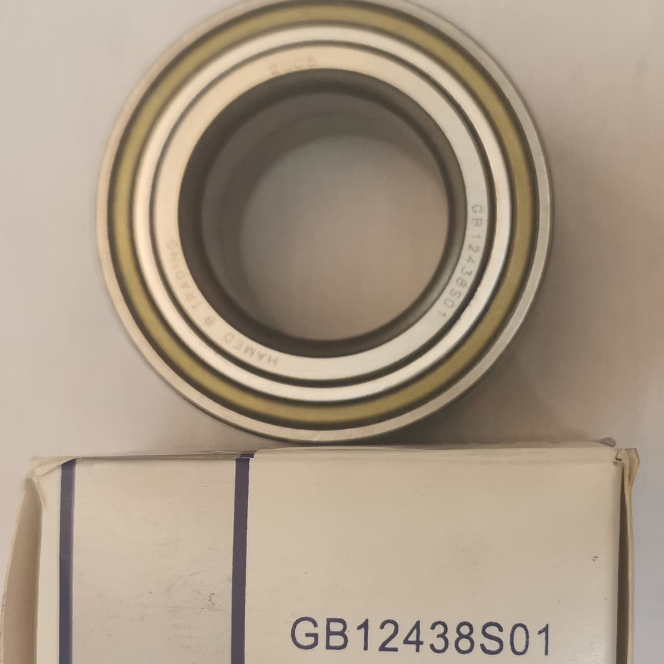 بلبرینگ چرخ جلو تجارت بلبرینگ حامد مدل GB12438S01 مناسب برای پراید — تصویر ۳