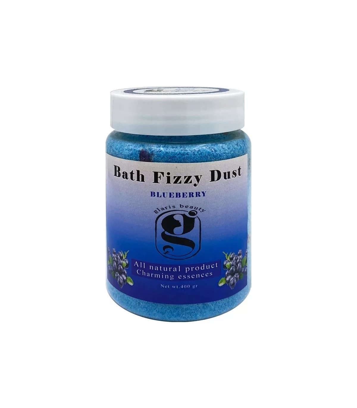 پودر کوکتل حمام گلاریس بیوتی مدل Blueberry حجم 400 گرم