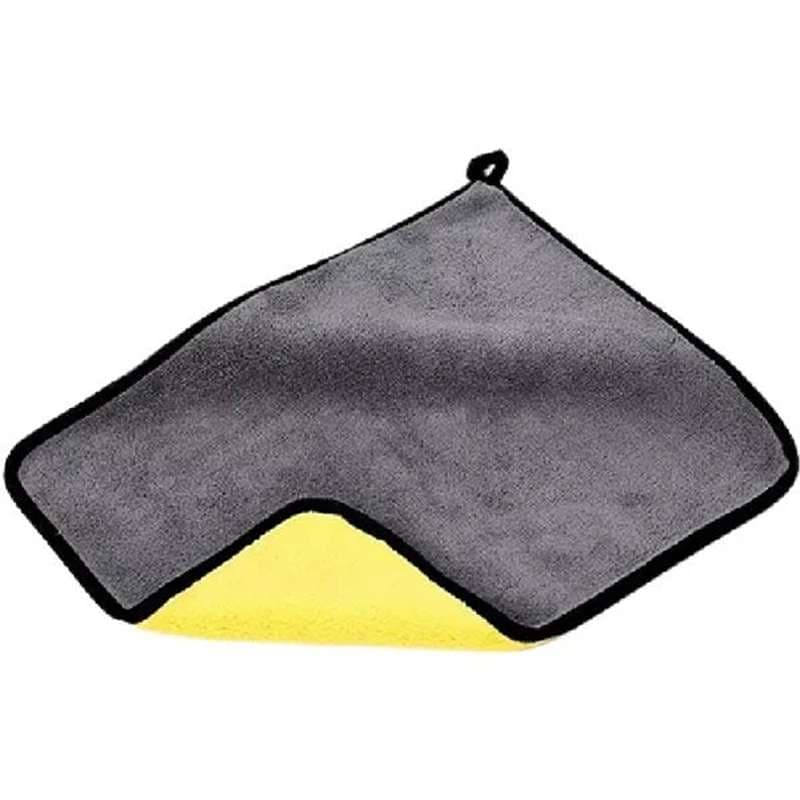 دستمال نظافت خودرو میکروفایبر دو رو بسته ۱ عددی وارداتی با کیفیت کد L473
