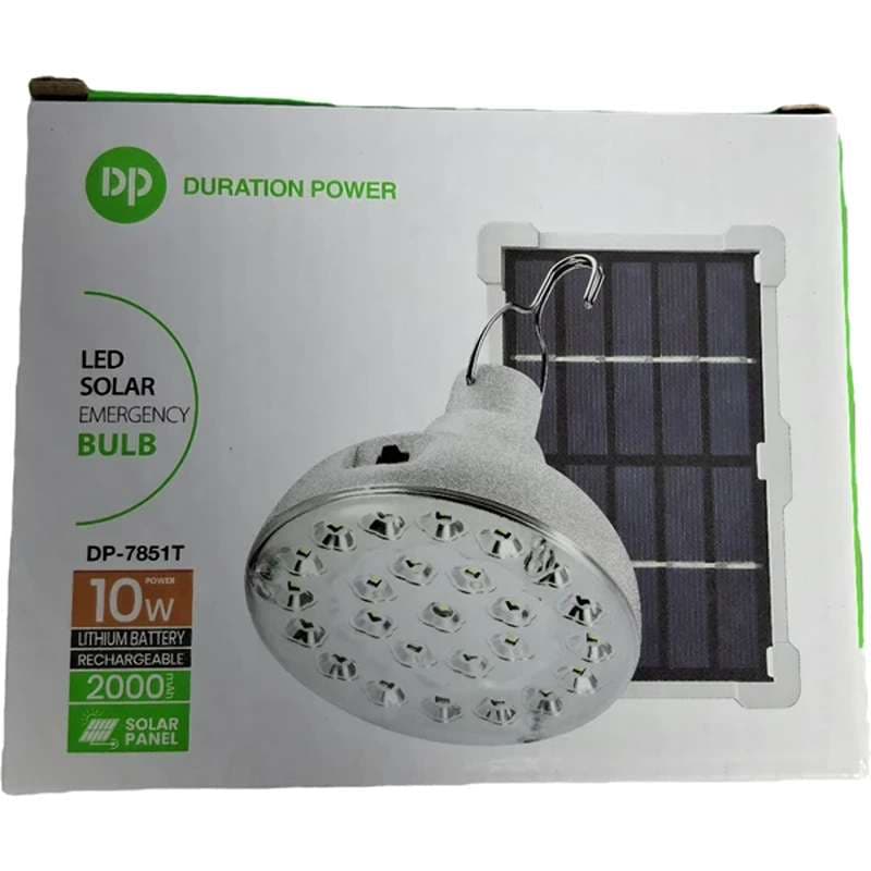 چراغ شارژی همراه با پنل خورشیدی مدل DP-7851T ضد اب 10W کد L839 — تصویر ۶