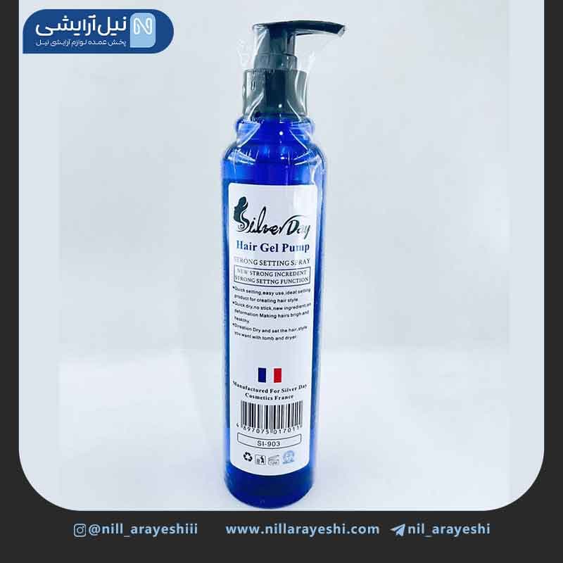 ژل چسب مو پمپی سیلور دی 350 میل کد SL – 903 — تصویر ۲