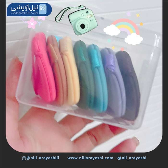 پک پد آرایشی مخروطی نوو هفت عددی کد N8254 — تصویر ۳